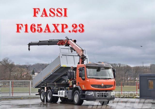 Renault Premium 370 *FASSI F165AXP.23 + FUNK/ 6x4 * TOP Автокрани