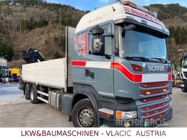 Scania R410 mit Kran Palfinger PK20002EH Вантажівки-платформи/бокове розвантаження
