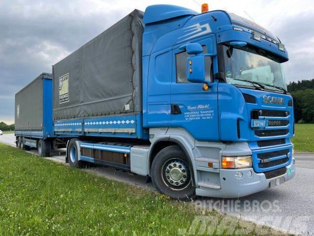 Scania R500 V8 Top 1 Hand ohne Anhänger Тентовані вантажівки