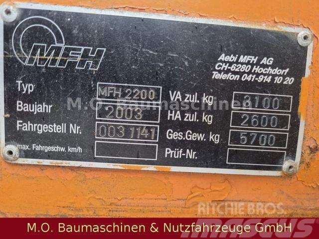 Schmidt AEBI Bougie MFH 2200 / Kehrmaschine / Прибиральні машини