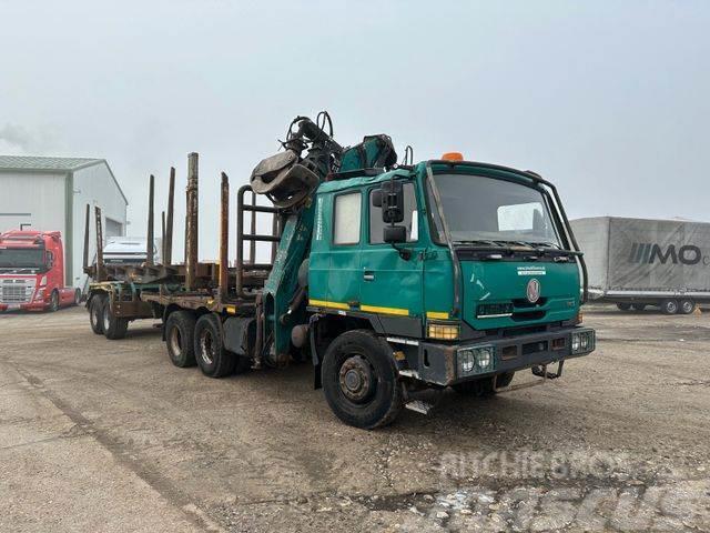 Tatra T 815 woodtransporter 6x6, crane+WILD 789+101 автокрани