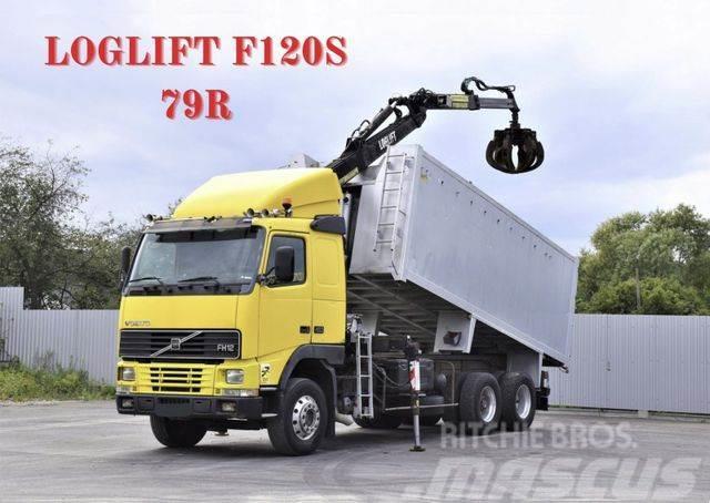 Volvo FH 12 460 Abrollkipper * LOGLIFT F120S 79R * TOP Вантажівки з гаковим підйомом