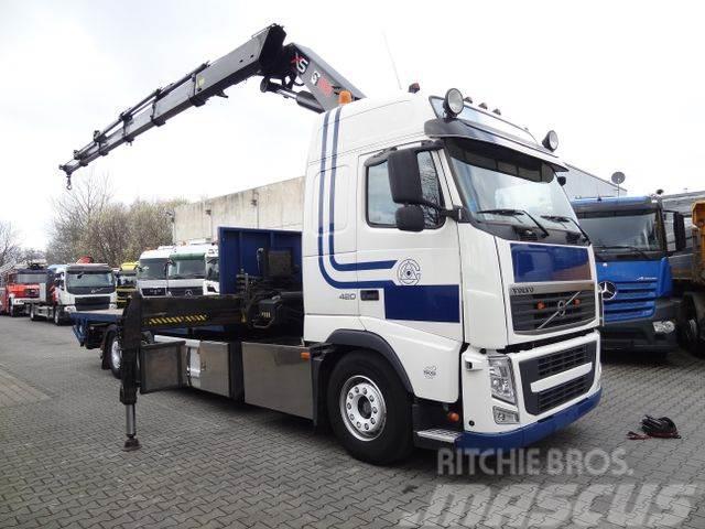 Volvo FH420 6X2*4 Kran Hiab 422-5 Вантажівки-платформи/бокове розвантаження