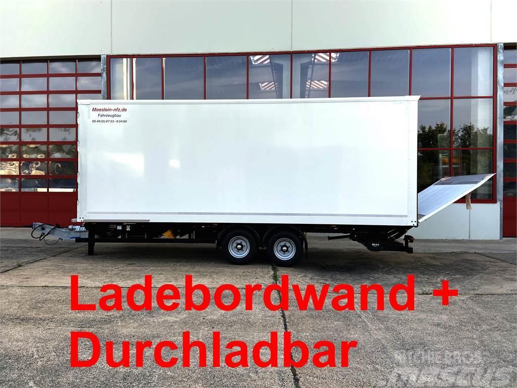 Möslein TK0105D-L Weiß Tandem Koffer, Ladebordwand 1,5 t  Причепи-фургони