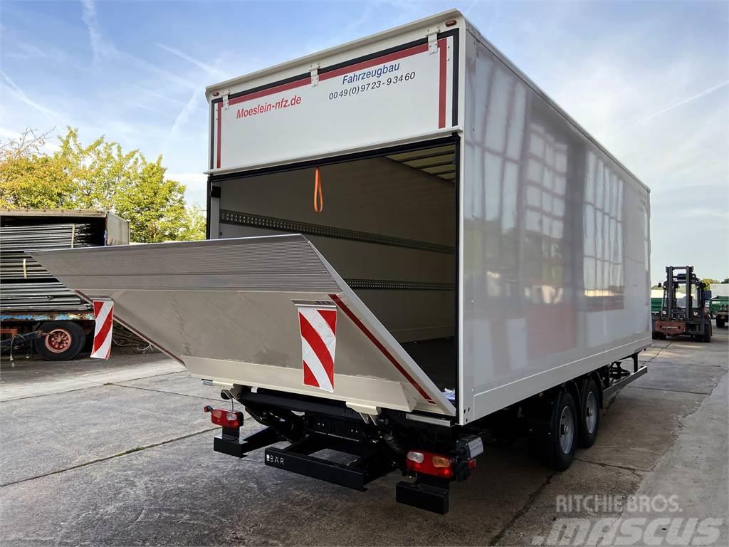 Möslein TK0105D-L Weiß Tandem Koffer, Ladebordwand 1,5 t  Причепи-фургони