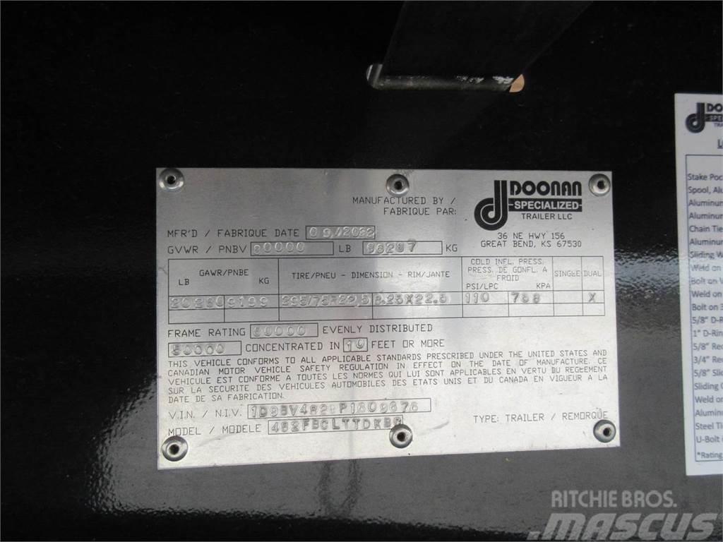 Doosan 48'X102 FLATBED BLACK GOLD SPREAD AXLE AIR RIDE Причепи-платформи/бокове розвантаження