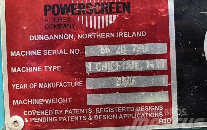 Powerscreen Chieftain 1400 Просіювачі