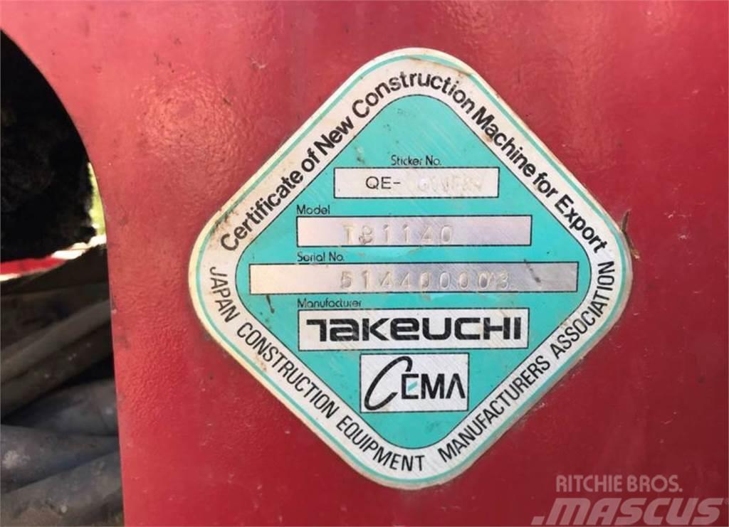 Takeuchi TB1140 Міні-екскаватори < 7т