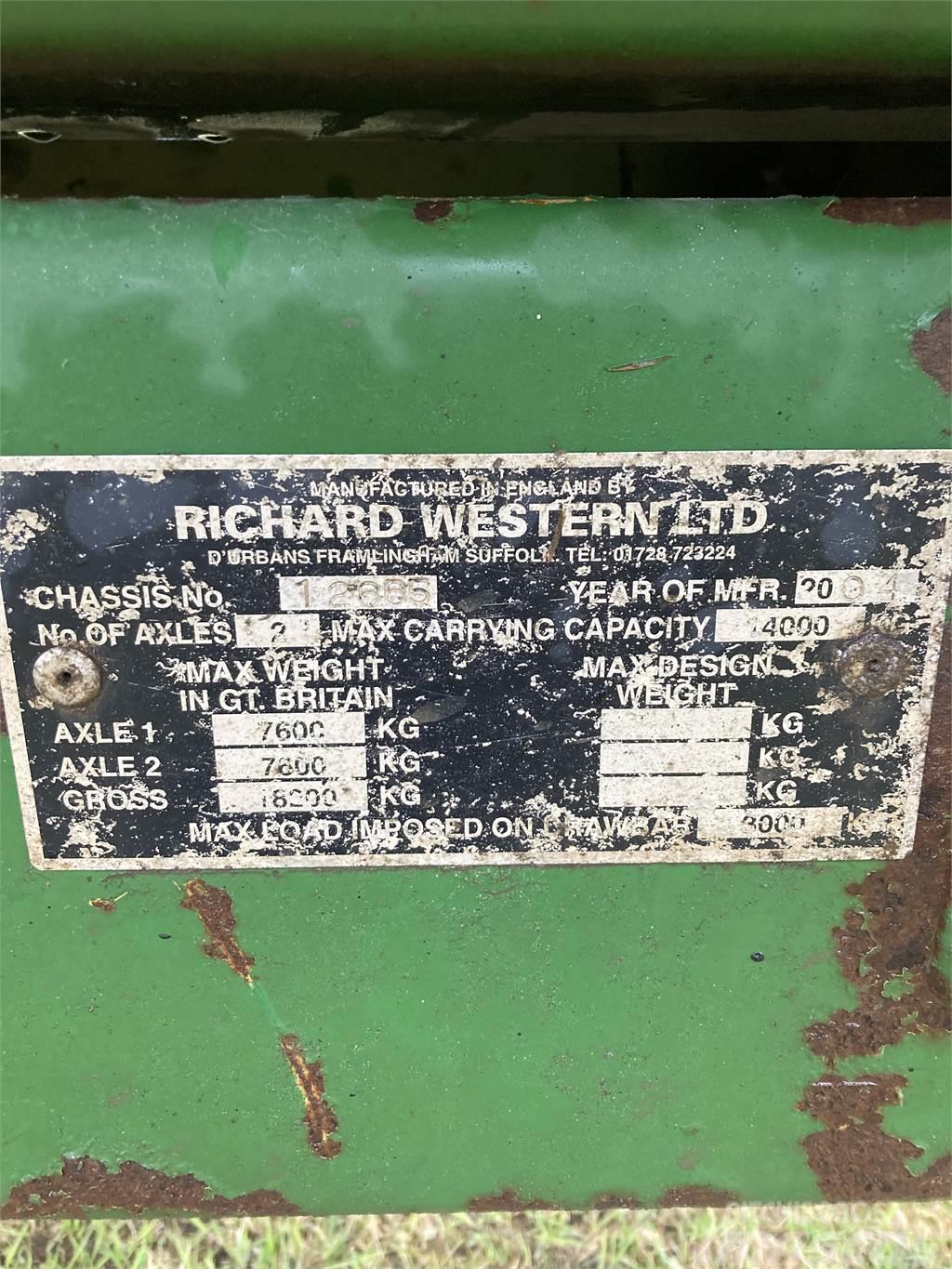 Richard Western ENSILAGEVAGN Інше обладнання для вантажних і землекопальних робіт