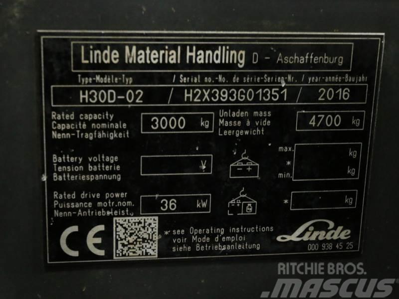 Linde H30D-02 393 Дизельні навантажувачі