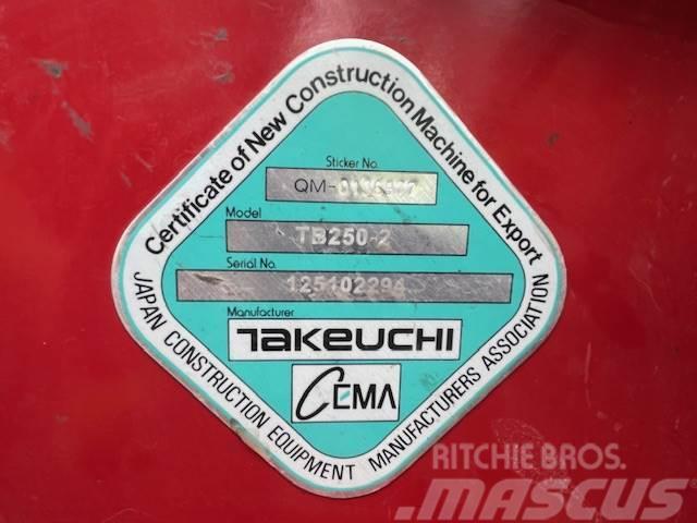 Takeuchi TB250-2 Міні-екскаватори < 7т