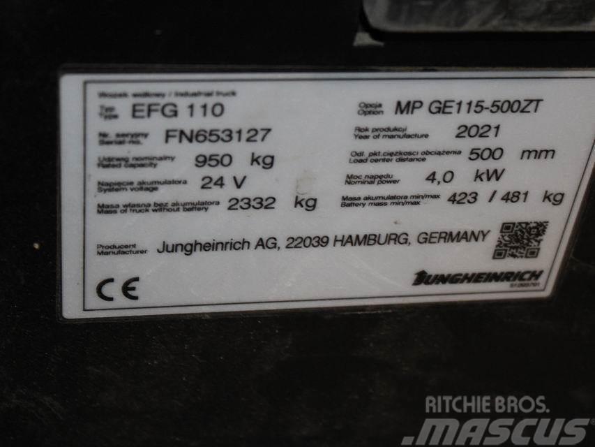 Jungheinrich EFG 110 MP GE115-500ZT Електронавантажувачі