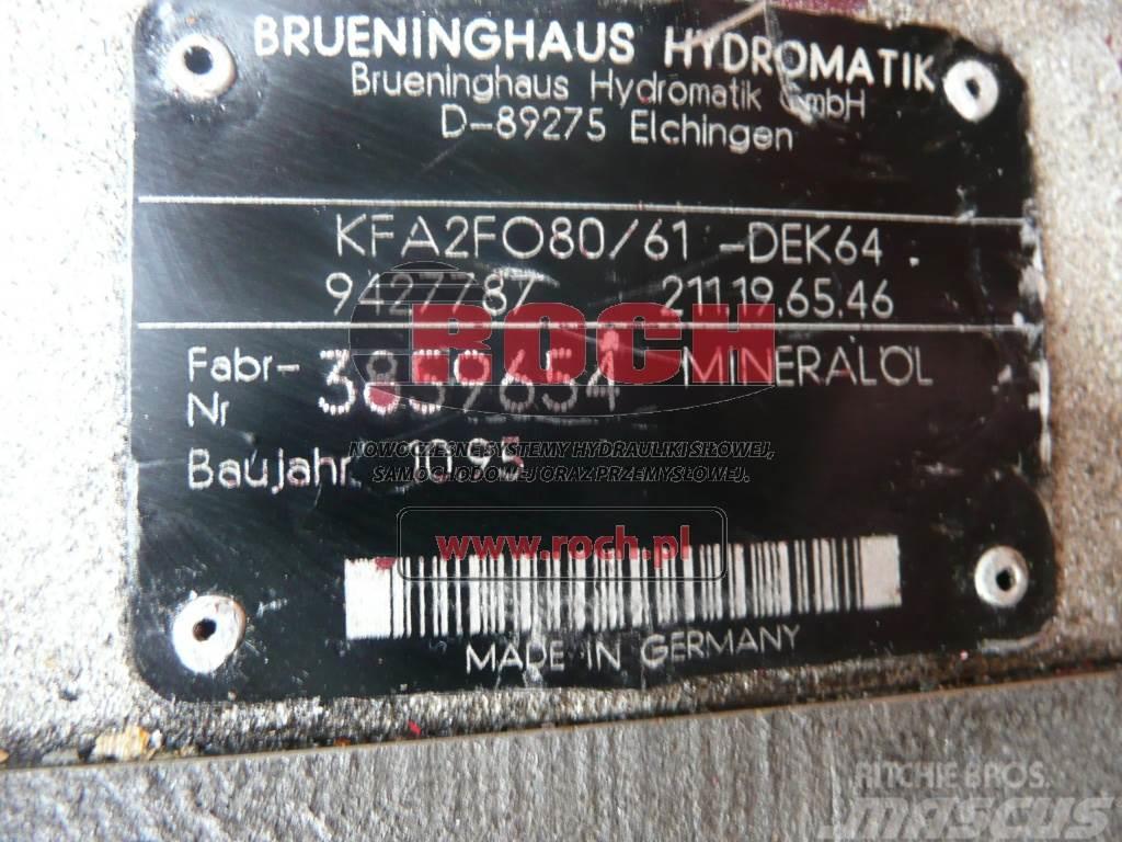 Brueninghaus Hydromatik KFA2F080/61-DEK64 9427787 211.19.65.46 Гідравліка
