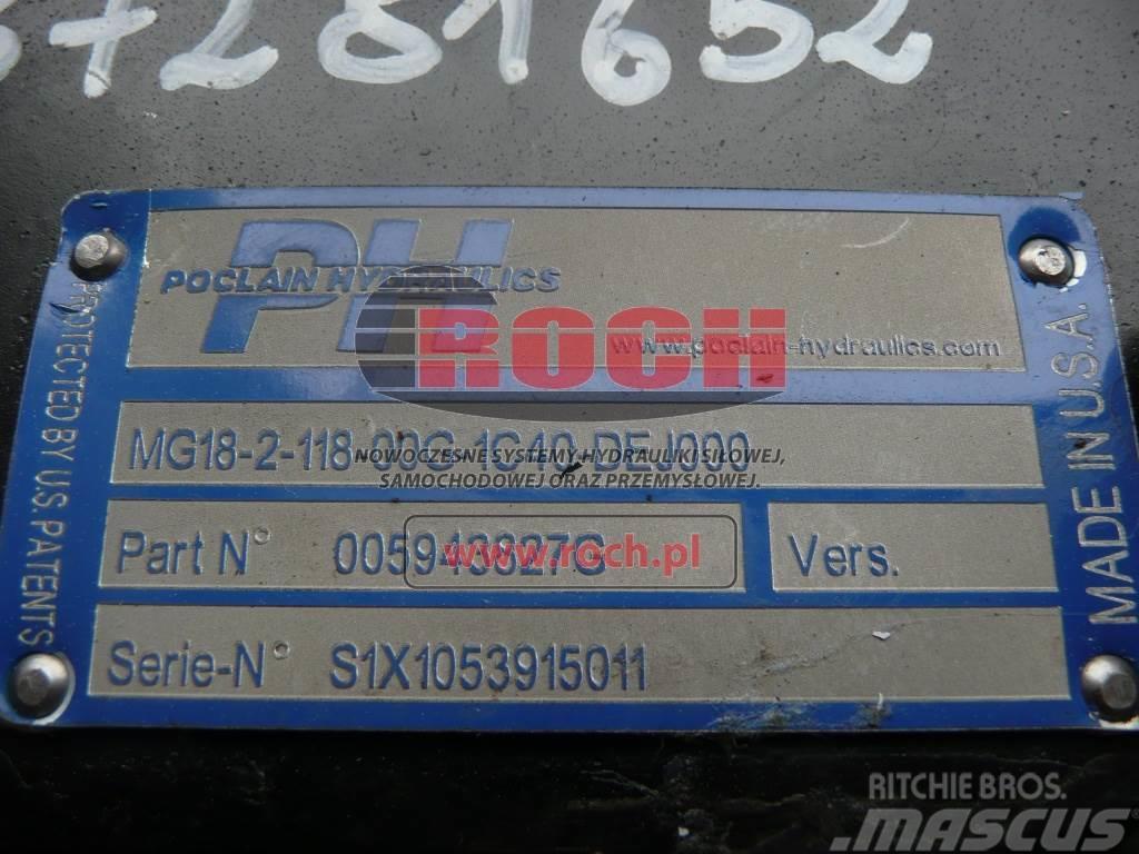 Poclain MG18-2-118-00G-1C40-DEJ000 005943827-G 87281652 Двигуни