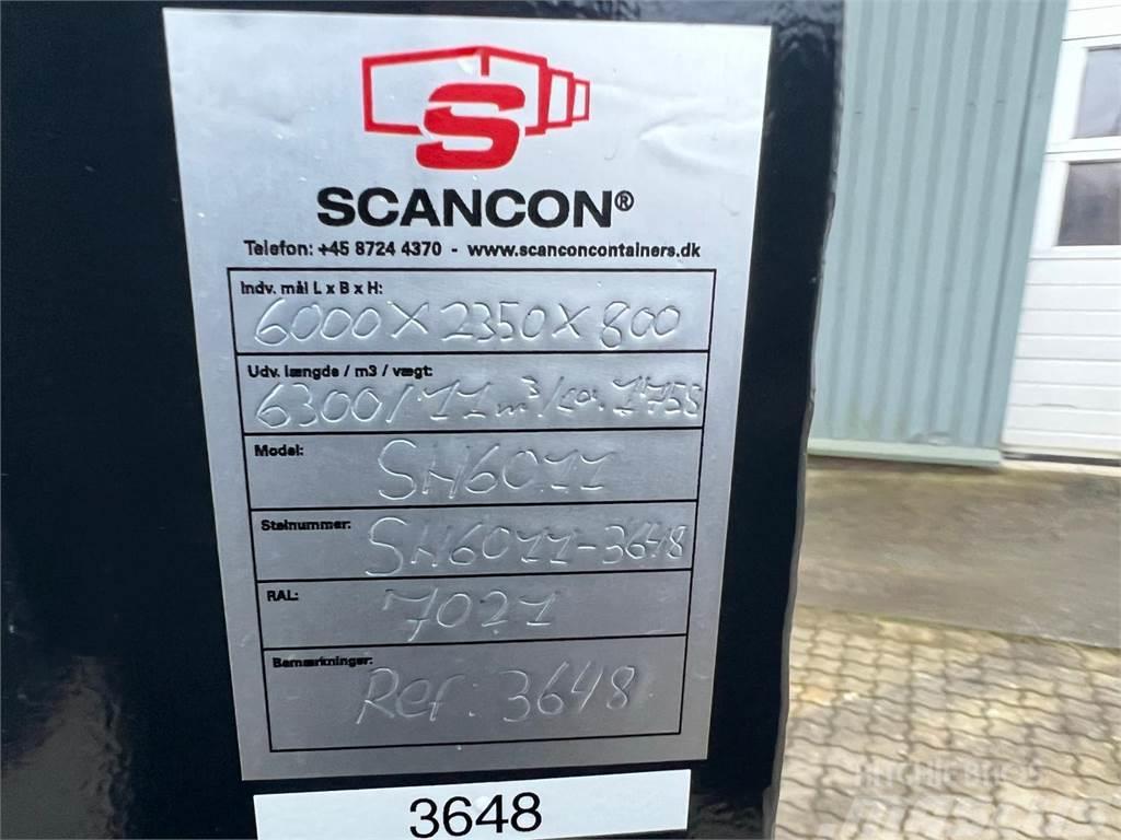  Scancon SH6011 Hardox 11m3 - 6000 mm container Платформи