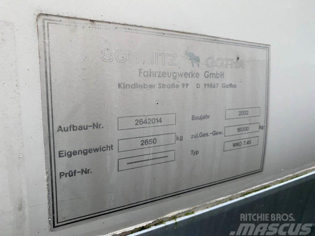 Schmitz WKO 7450 mm veksellad Бокси
