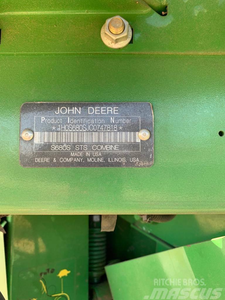 John Deere MIETITREBBIA S 680i Зернозбиральні комбайни