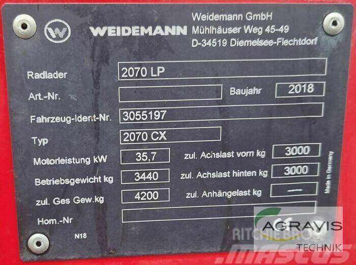 Weidemann 2070 CX LP Фронтальні навантажувачі