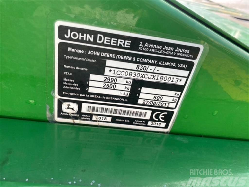 John Deere 830 Косилки-формувачі