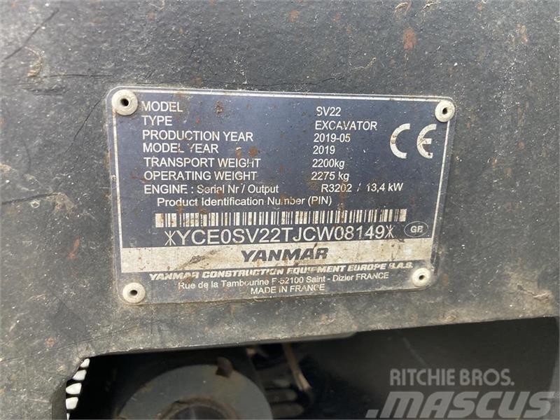 Yanmar SV22 Міні-екскаватори < 7т