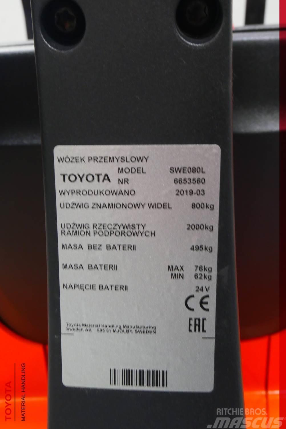 Toyota SWE080L Lithium-ion Ручний візок