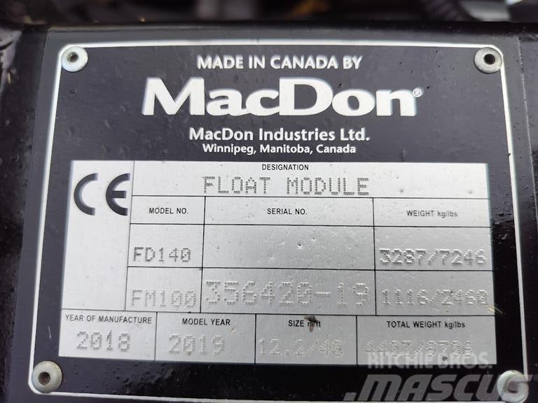 MacDon FD 140 Додаткове обладнання для збиральних комбайнів