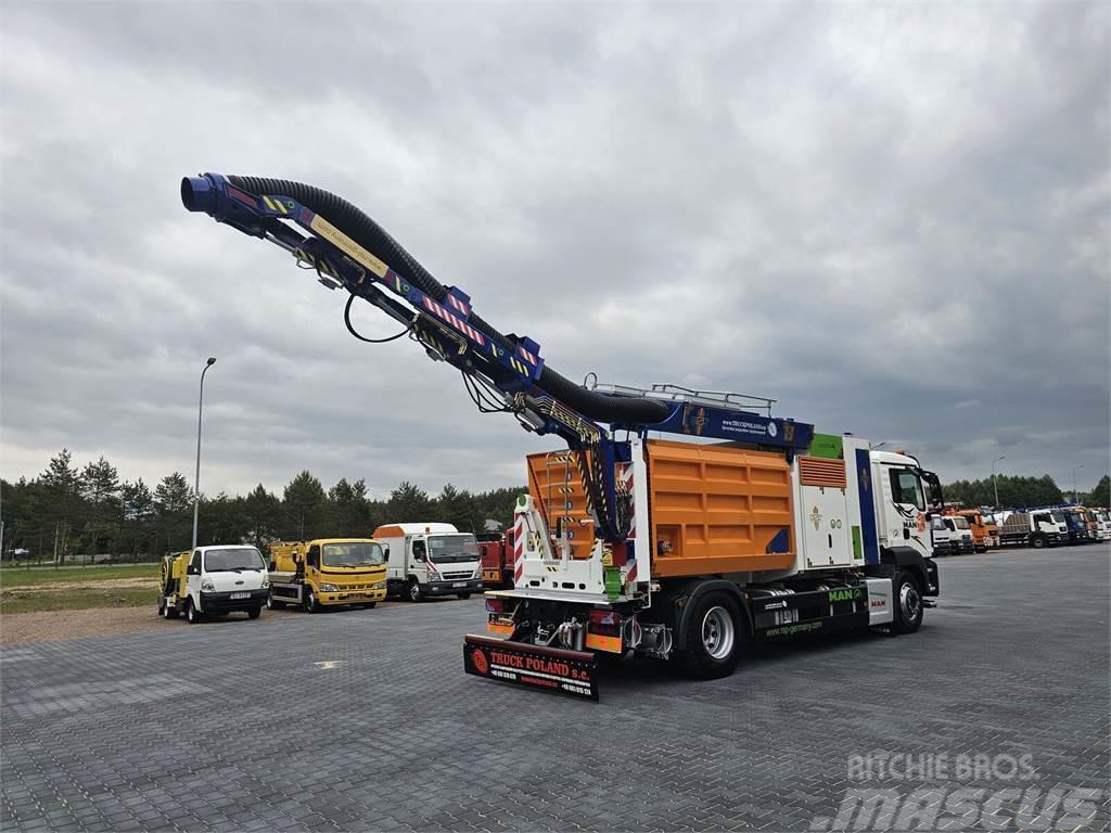 MAN RSP ESE 18/4-KM Saugbagger vacuum cleaner excavato Комбі/Вакуумні вантажівки