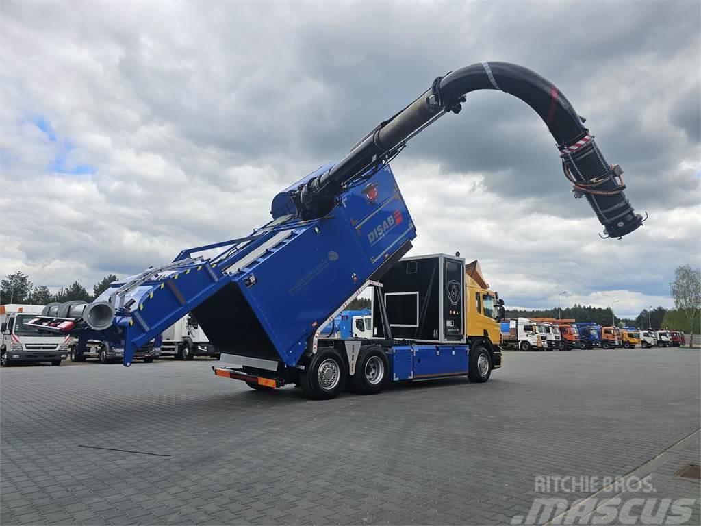 Scania DISAB ENVAC Saugbagger vacuum cleaner excavator su Сміттєвози