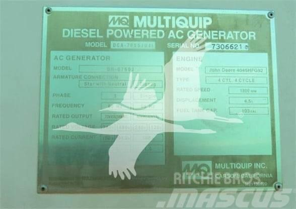 MultiQuip WHISPERWATT DCA70SSJU4I Газові генератори