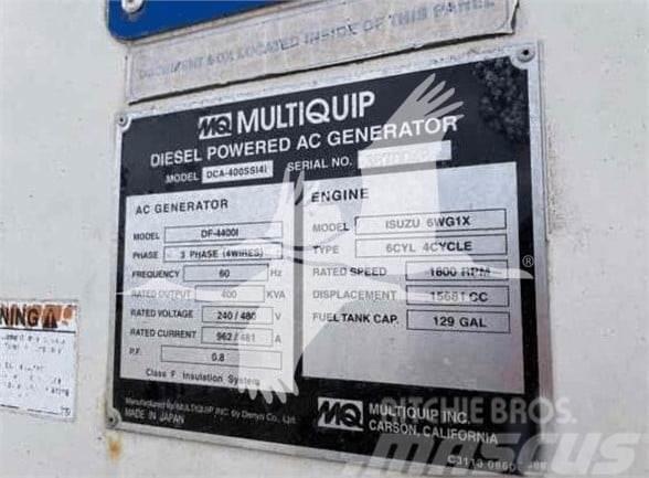 MultiQuip WHISPERWATT DCA400SSI4i Газові генератори