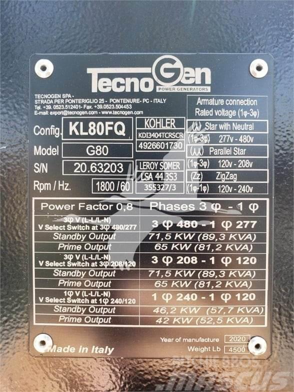 TecnoGen G80 Газові генератори