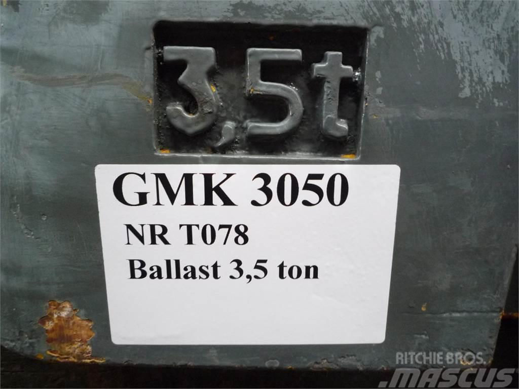 Grove GMK 3050 counterweight 3,5 ton Запчастини для кранів