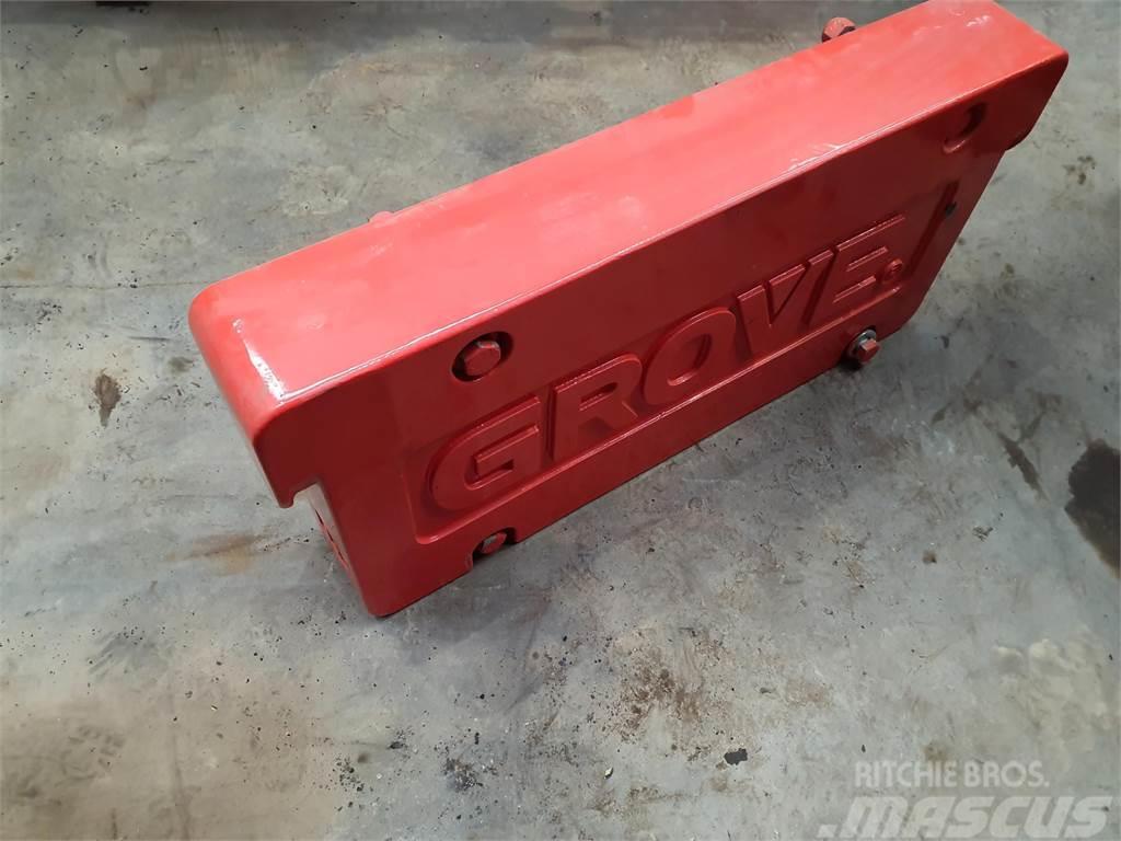 Grove GMK 5130-2 counterweight 1 ton Запчастини для кранів