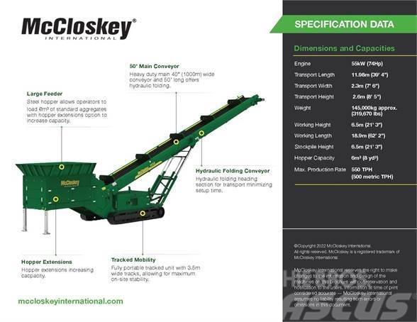 McCloskey SF50 Конвейєри / Транспортери