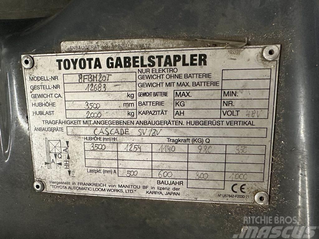 Toyota 8FBM20T - SEITENSCHIEBER - KLAMMER Електронавантажувачі