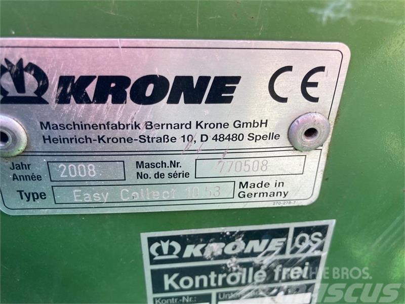 Krone Easycollect 1053 Комплектуючі для сіно- та фуражних машин