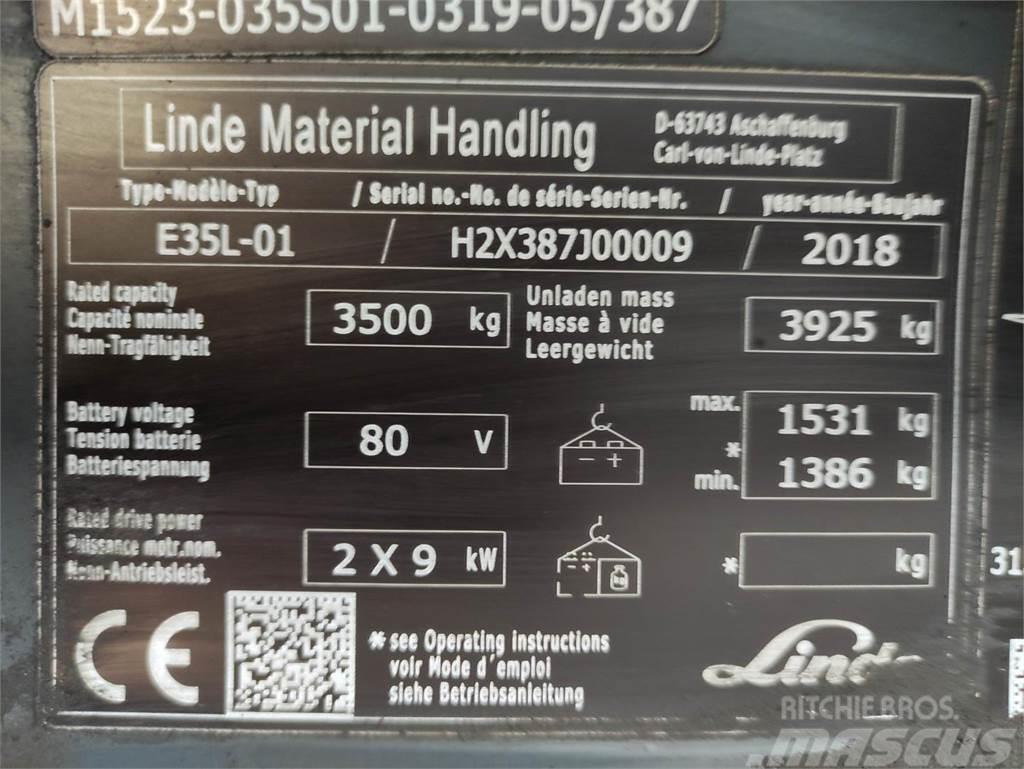 Linde E35L-01-387 Електронавантажувачі