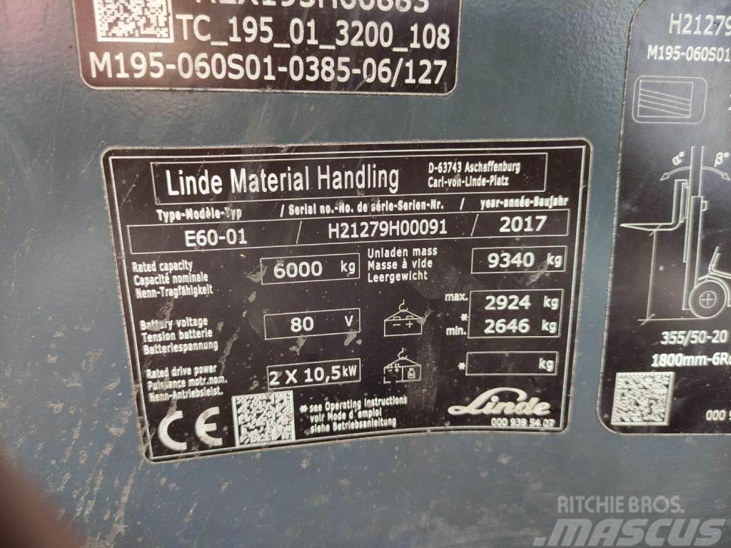 Linde E60-01-127 Електронавантажувачі